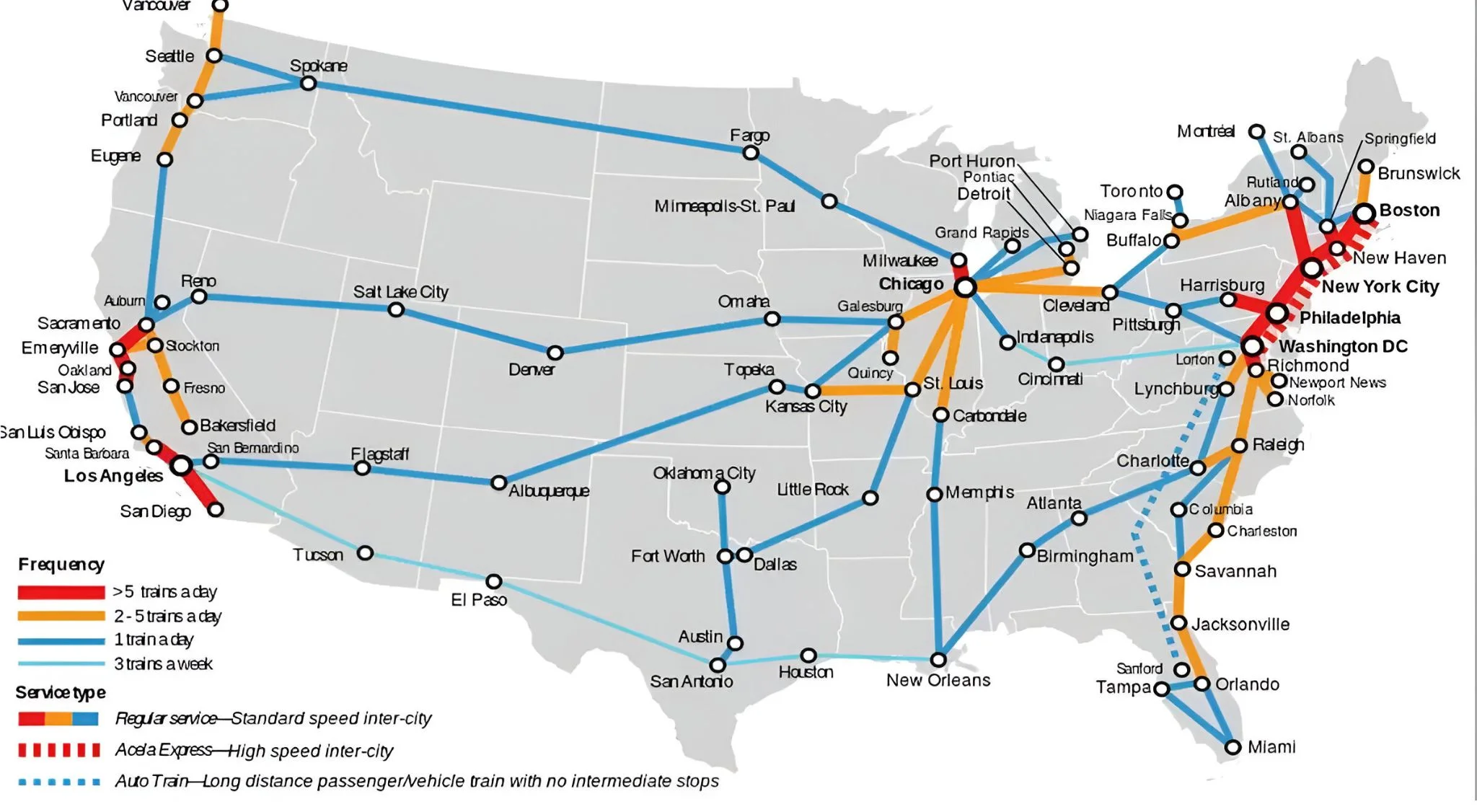 Ventura Amtrak Station, Routes & Schedule